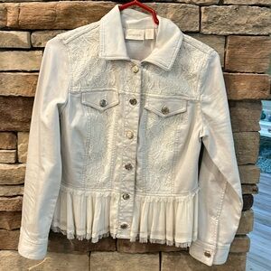 Chicos new without tags size 0 jean jacket
